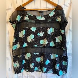 Torrid cap sleeve blouse